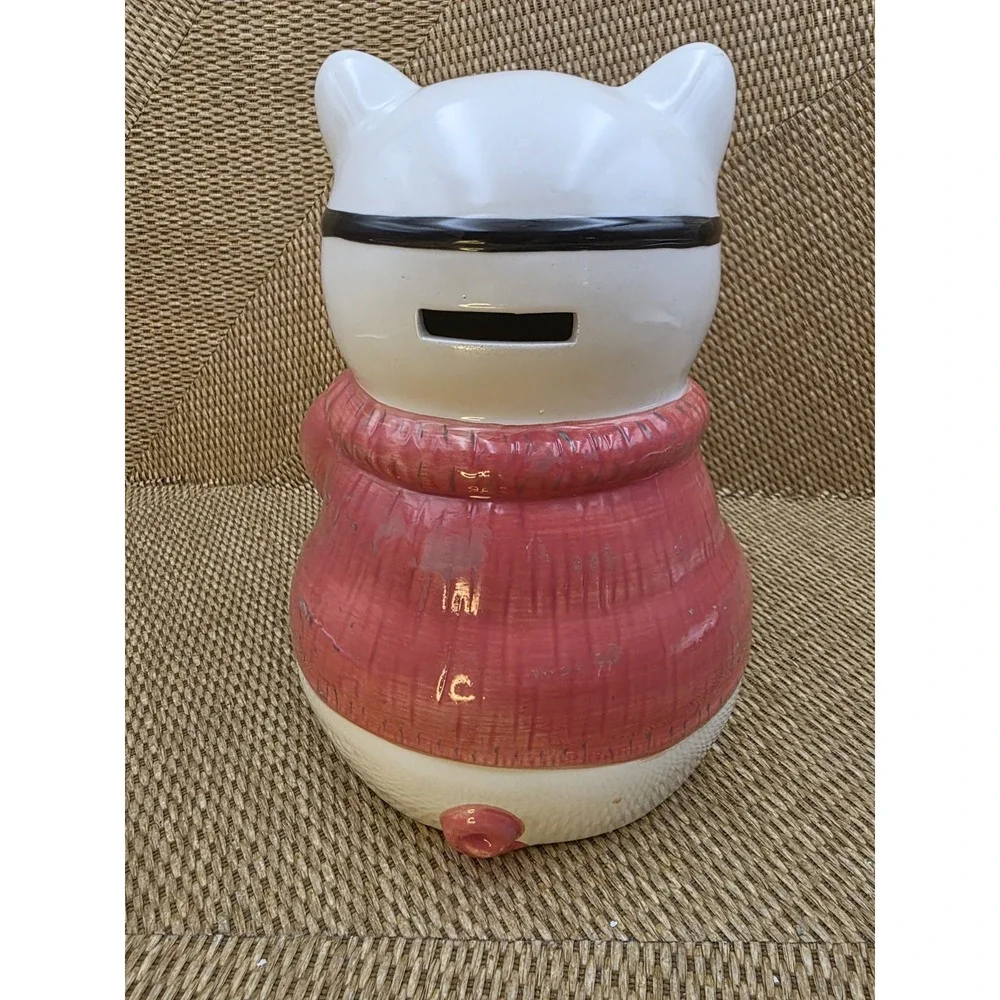 COOL PIG Ceramic Pig Bank Motorcycle Goggles Dresser Top Decor Blushing Gift‎ 8